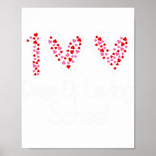 100 dagen van de liefhebbende school 100 dagen van poster (Voorkant)