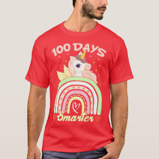 100 dagen van de orkaan Unicorn Lovers op school T-shirt