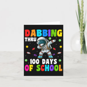 100 Dagen van de School Astronaut Space Ki Kaart