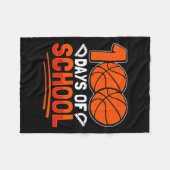 100 dagen van de School Bysketll voor studenten Co Fleece Deken (Voorkant (Horizontaal))