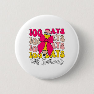 100 dagen van de school Coquette Bow 100ste dag va Ronde Button 5,7 Cm