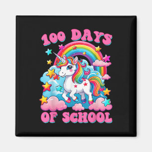 100 dagen van de school Eenhoorn meisjes Schattige Magneet