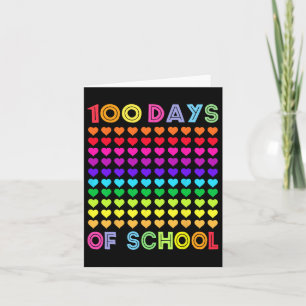 100 dagen van de school en nog steeds liefhebbend, kaart