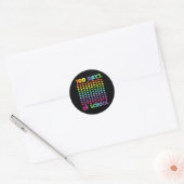 100 dagen van de school en nog steeds liefhebbend, ronde sticker (Envelop)
