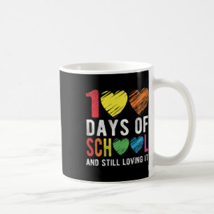 100 dagen van de school en nog steeds van de leraa koffiemok