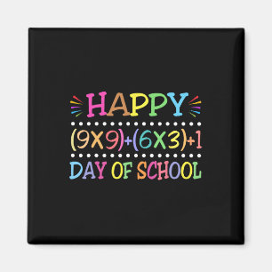 100 Dagen van de School Grappige Wiskunde Docent Magneet