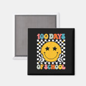 100 dagen van de school Groovy Smile Face Magneet (Voorkant / Achterkant)