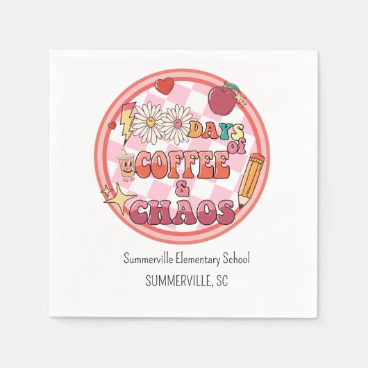 100 dagen van de school Honderd dagen 100e Groovy Servet (Voorkant)