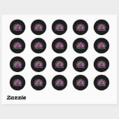 100 Dagen van de School Leraar Team Groei Mindset Ronde Sticker (Vel)