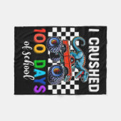 100 dagen van de School Monster Truck 100e dagen D Fleece Deken (Voorkant (Horizontaal))
