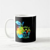 100 dagen van de School Puzzel Apple Autisme Bewus Koffiemok (Links)