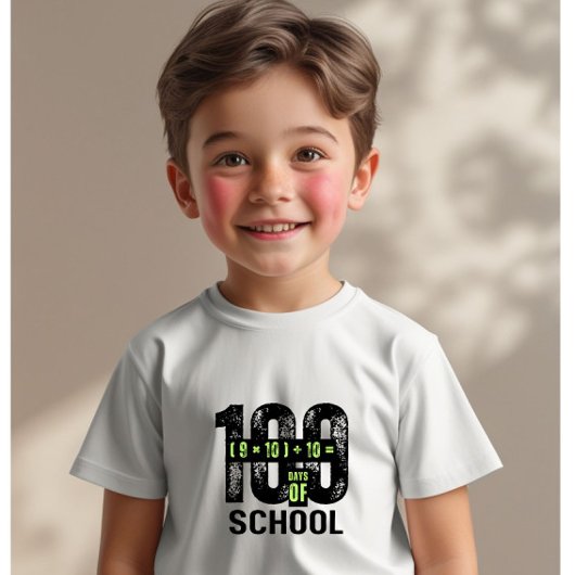 100 dagen van de School Wiskunde Magic Kinderen T- T-shirt