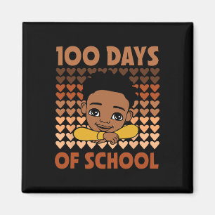 100 dagen van de school zwarte Afro jongens zwarte Magneet