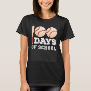 100 dagen van de schoolhonkbalpeuter gevierd door t-shirt