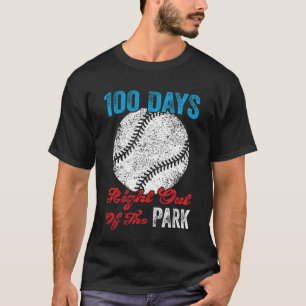 100 dagen van de schoolhonkbalpeuter gevierd door t-shirt