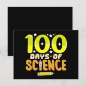 100 dagen van de wetenschap 100ste dag van de scho briefkaart (Voorkant / Achterkant)