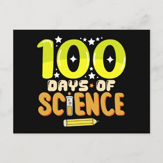 100 dagen van de wetenschap 100ste dag van de scho briefkaart (Voorkant)