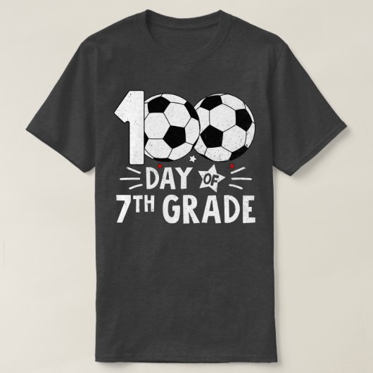 100 dagen van de zevende klas leraar 100e dag van  t-shirt (Design voorkant)