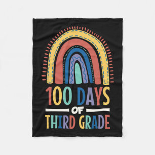 100 dagen van derde rang regenboog gelukkig 100ste fleece deken