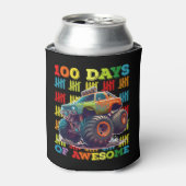 100 dagen van een geweldige monstertruck 100ste da blikjeskoeler (Blikje Voorkant)