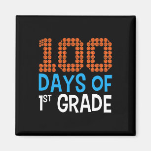 100 dagen van eerste klas basketbal Sport 100e dag Magneet