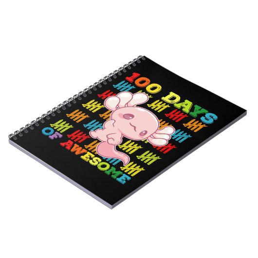 100 dagen van Geweldige Axolotl 100ste dag van de  Notitieboek (Linkerzijde)