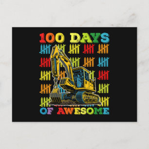 100 dagen van Geweldige graafmachine 100ste dag va Briefkaart