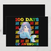 100 dagen van Geweldige zeemeermin 100ste schoolda Kaart (Voorkant / Achterkant)