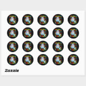 100 dagen van Geweldige zeemeermin 100ste schoolda Ronde Sticker (Vel)