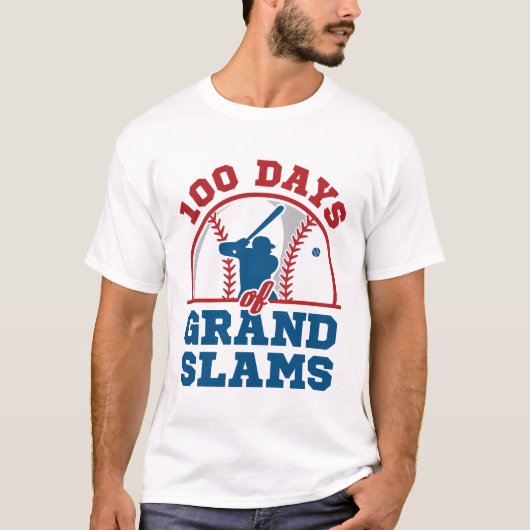 100 Dagen van Grand Slams Honkbal T-shirt (Voorkant)