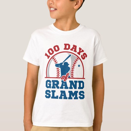 100 Dagen van Grand Slams Honkbal T-shirt (Voorkant)