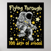 100 dagen van het 100ste dag Astronaut Kind Poster (Voorkant)
