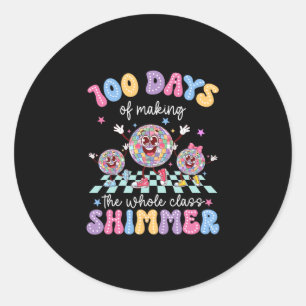 100 dagen van het maken van de hele CL Shimmer Dan Ronde Sticker