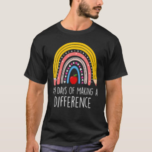 100 dagen van het maken van een verschil Regenboog T-shirt