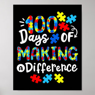 100 dagen van het maken van een verschil school Ki Poster