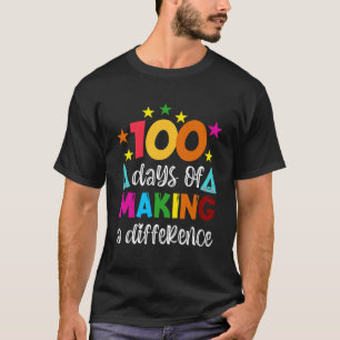100 dagen van het maken van een verschil school le t-shirt