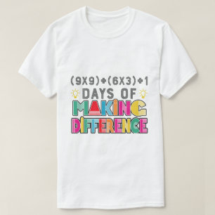 100 dagen van het maken van verschil t-shirt