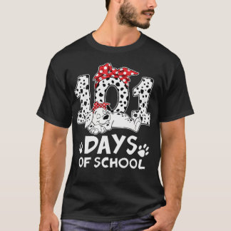 100 dagen van het meisje van de Dalmatische hond v T-shirt