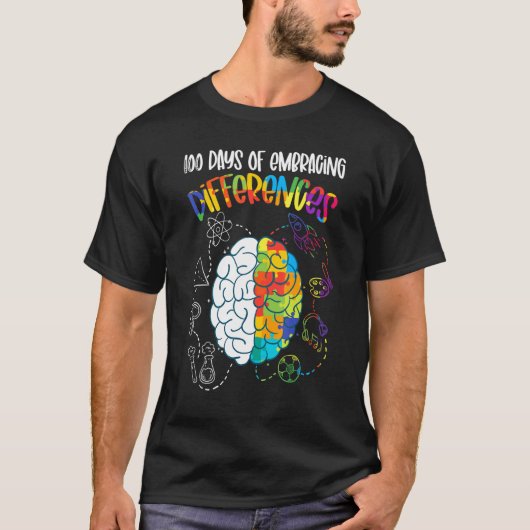 100 dagen van het omarmen van verschillen versneld t-shirt (Voorkant)