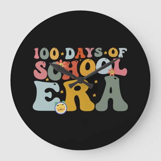 100 dagen van het schooltijdperk Groovy Leraar Kin Grote Klok (Voorkant)
