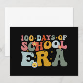100 dagen van het schooltijdperk Groovy Leraar Kin Kaart (Voorkant / Achterkant)