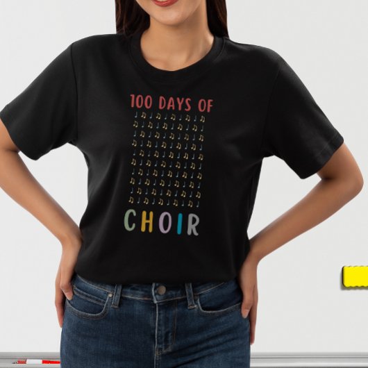 100 Dagen van Koor 100e schooldag Muziekleraar T-shirt