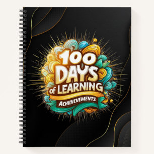 100 Dagen van Leerprestatie Zwart Notitieboek