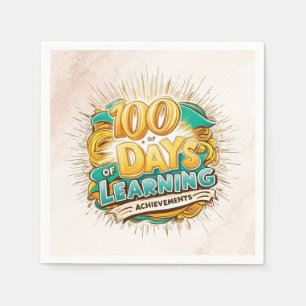 100 Dagen van Leerprestaties Leuk Afstuderen Servet