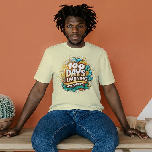 100 dagen van leerprestaties Leuke mijlpalen T-shirt