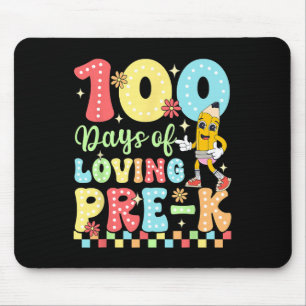 100 dagen van liefdevolle Pre-K Teacher Kinder vie Muismat