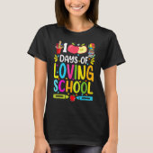 100 dagen van liefdevolle school 100e schooldag t-shirt (Voorkant)