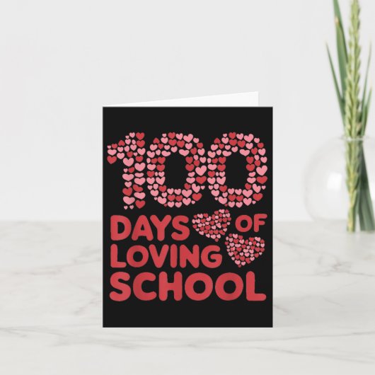100 dagen van liefdevolle schoollerares vrouwen 10 kaart (Voorkant)