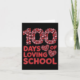 100 dagen van liefdevolle schoollerares vrouwen 10 kaart