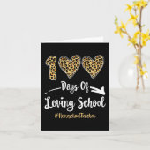 100 dagen van liefhebbend onderwijs 100e schooldag kaart (Gele Bloem)